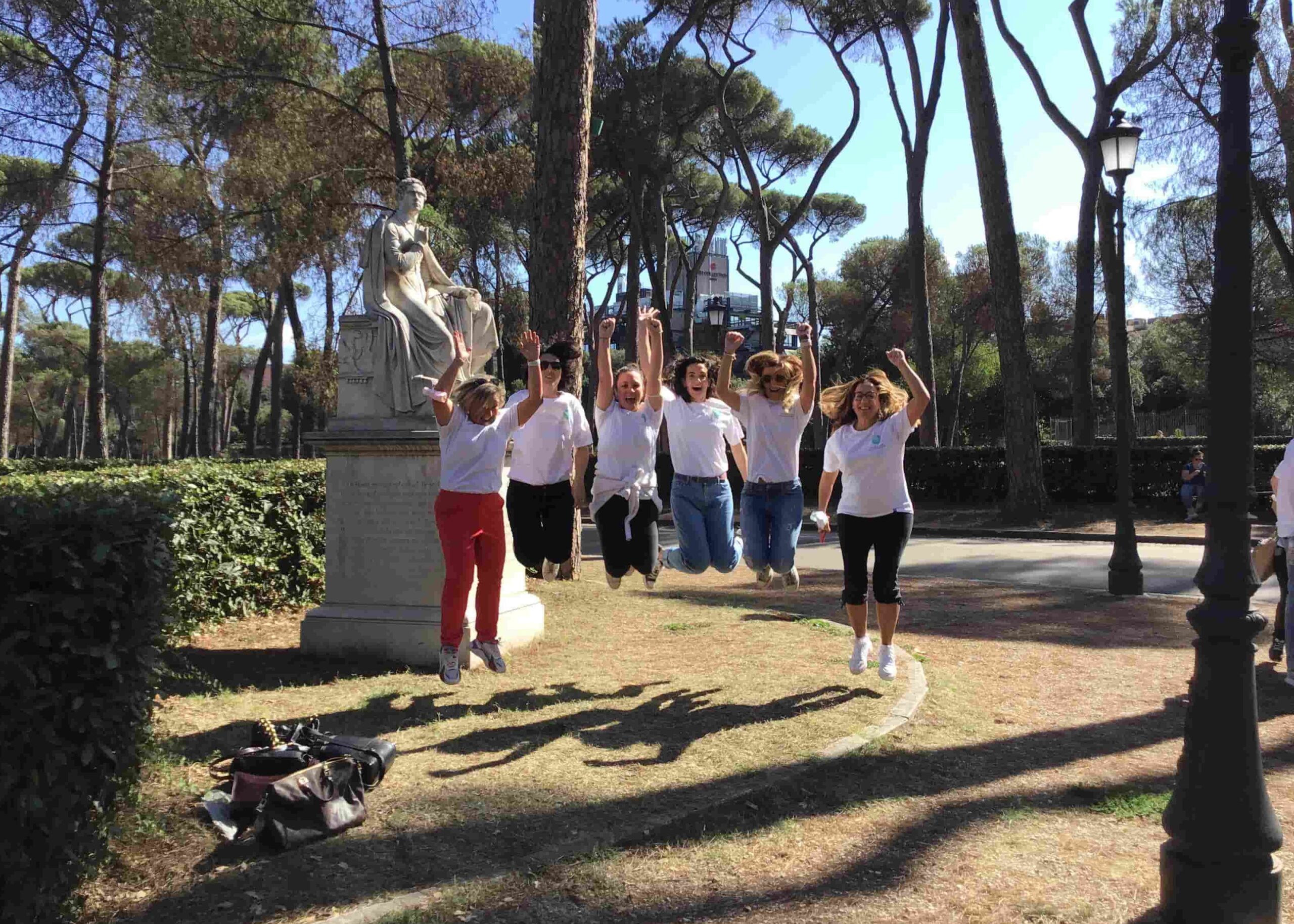 Foto di gruppo durante team building