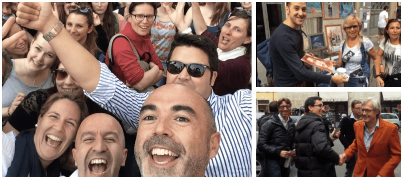 Gruppo durante il team building