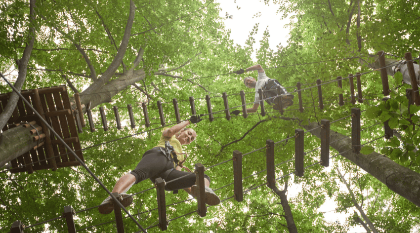 Parco avventura durante Team Building Alto Adige