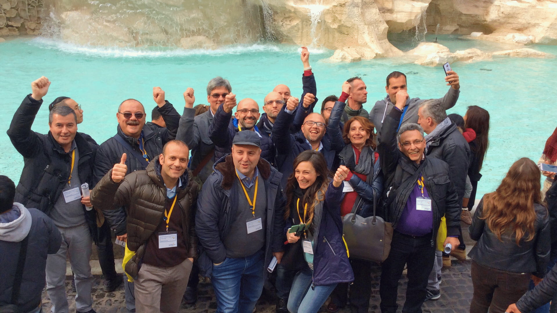 Attività di Team Building a Roma a Fontana di Trevi
